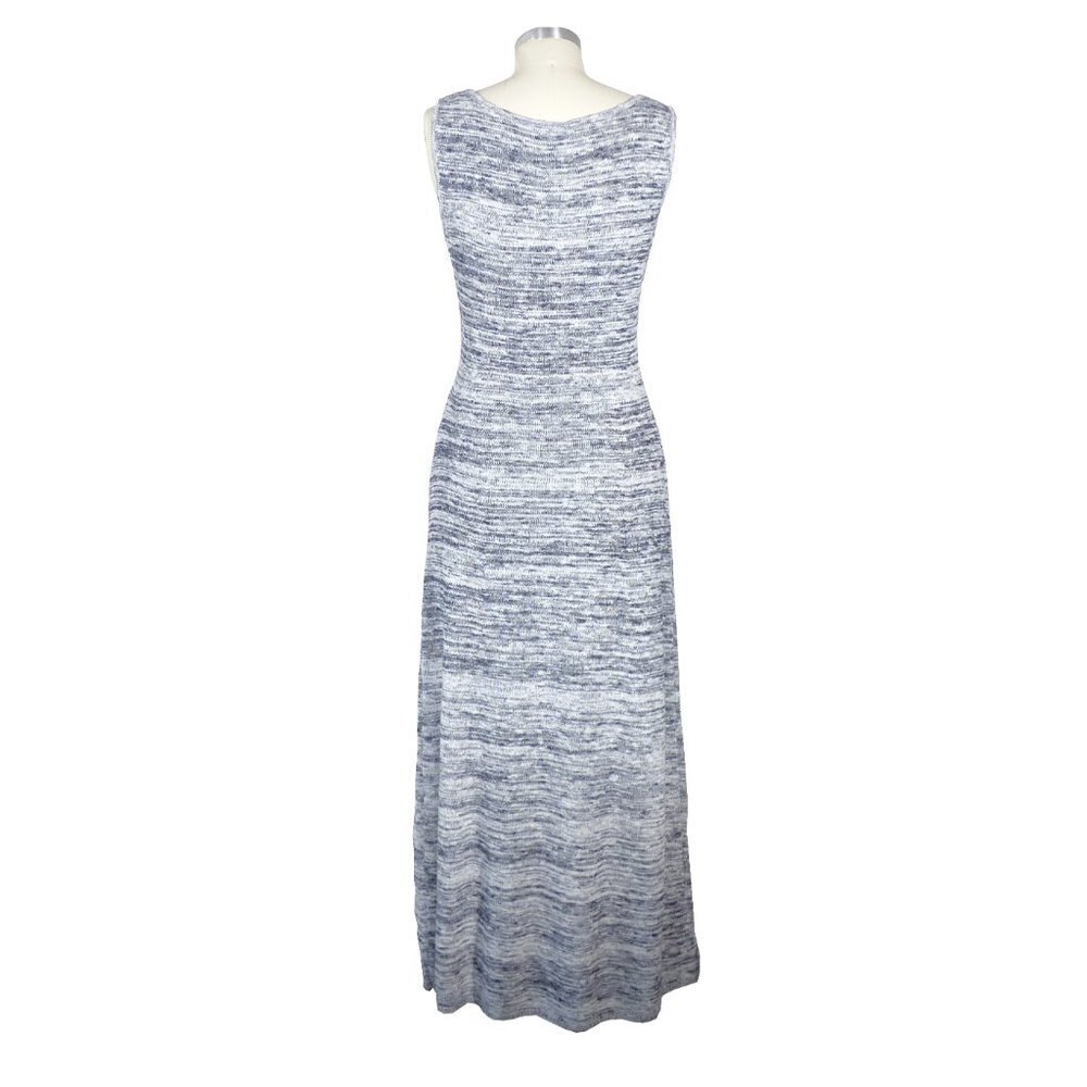 Max Mara Leisure Biglia Marbled Scoop Neck Knit Tank Dress Gray Sz Medium - Picture 3 of 10